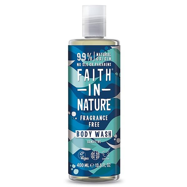 Гель для душа Faith in nature Sensitive (без запаха), 400мл